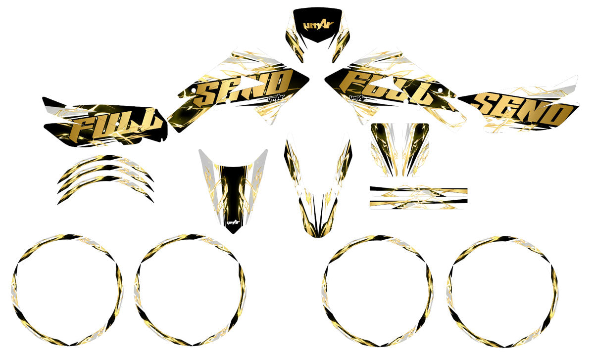 Kit pegatinas Derbi Senda xtreme 50cc 2011-2017 Haymaker | pegatinas para moto | personalización 50cc | armysctv