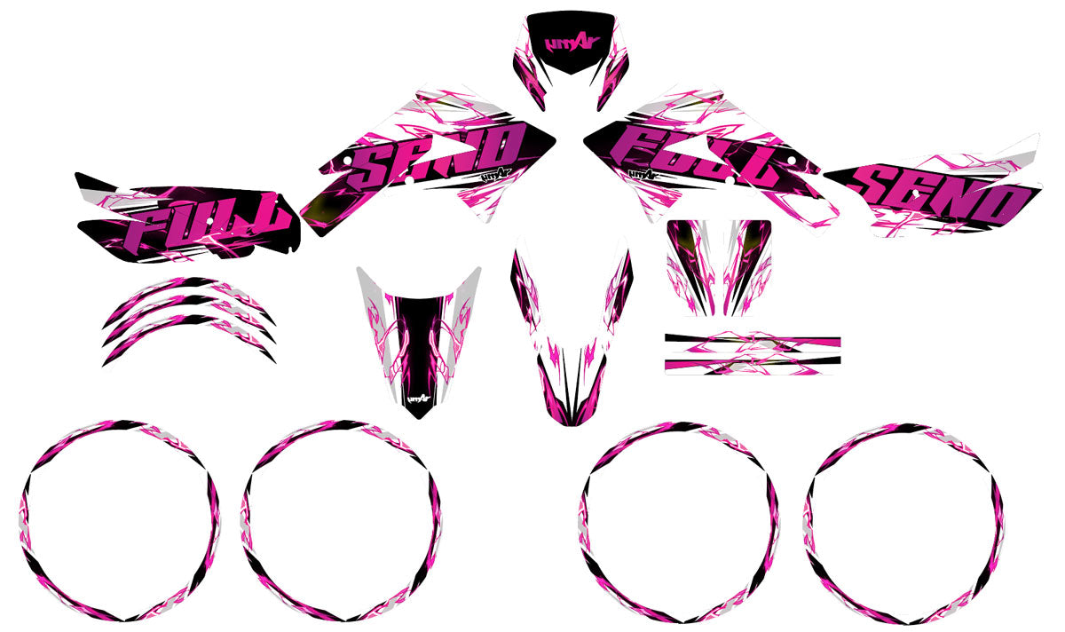 Kit pegatinas Derbi Senda xtreme 50cc 2011-2017 Haymaker | pegatinas para moto | personalización 50cc | armysctv