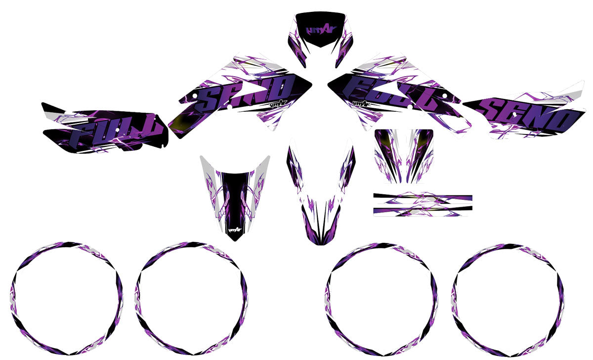 Kit déco Derbi Senda xtreme 50cc 2011-2017 Haymaker | autocollants moto | personnalisation 50cc | armysctv