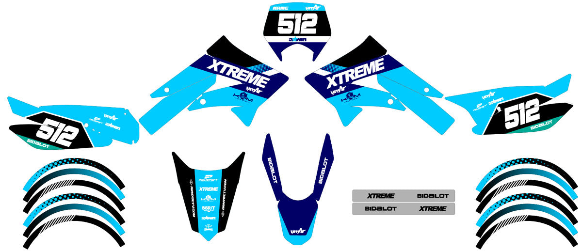 Kit pegatinas 50cc Derbi Senda xtreme 2011-2017 Hero