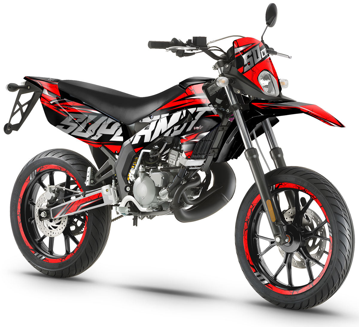 Kit déco Derbi Senda xtreme 50cc 2011-2017 Illuzion | autocollants moto | personnalisation 50cc | armysctv