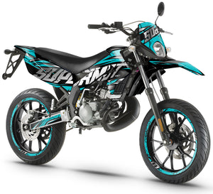 Kit déco Derbi Senda xtreme 50cc 2011-2017 Illuzion | autocollants moto | personnalisation 50cc | armysctv