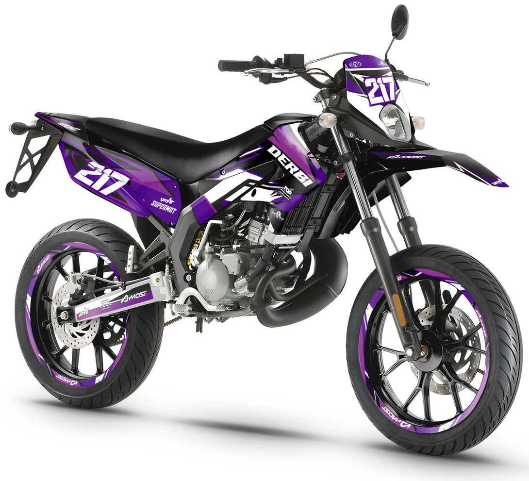 Kit déco 50cc Derbi Senda xtreme 2011-2017 Lilaks