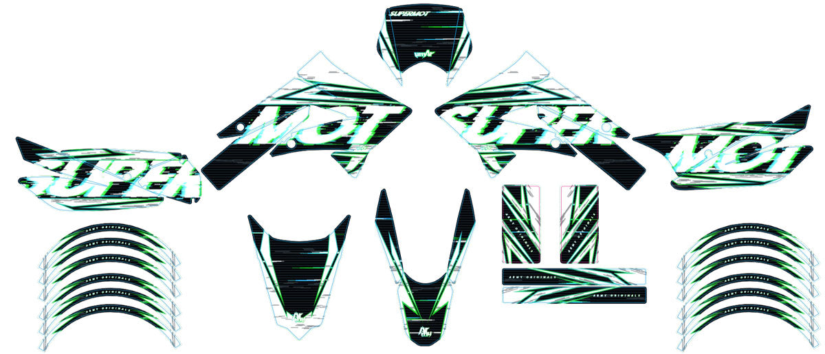 Kit déco 50cc Derbi Senda xtreme 2011-2017 Mr. Anderson