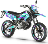 Kit pegatinas 50cc Derbi Senda xtreme 2011-2017 MX Sky