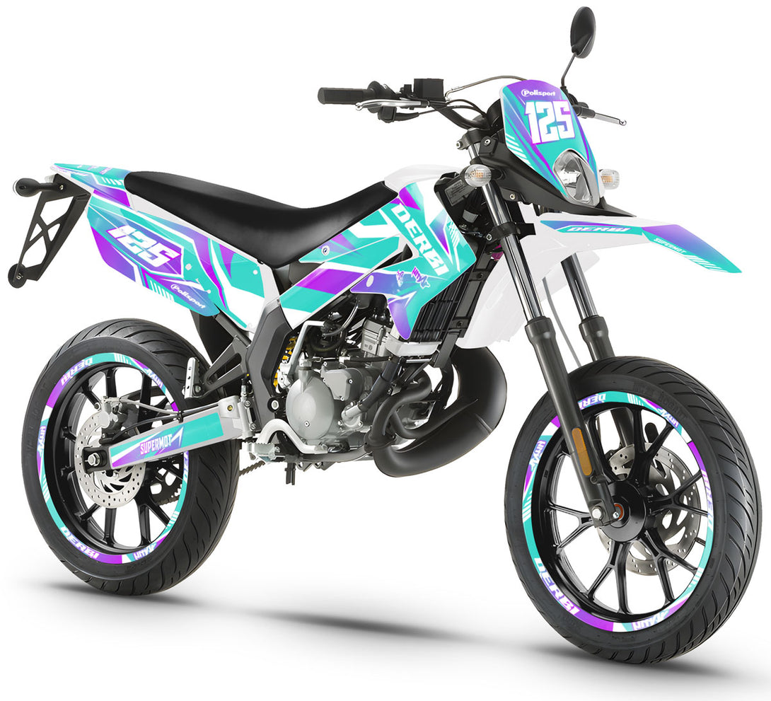 Kit déco 50cc Derbi Senda xtreme 2011-2017 MX Sky