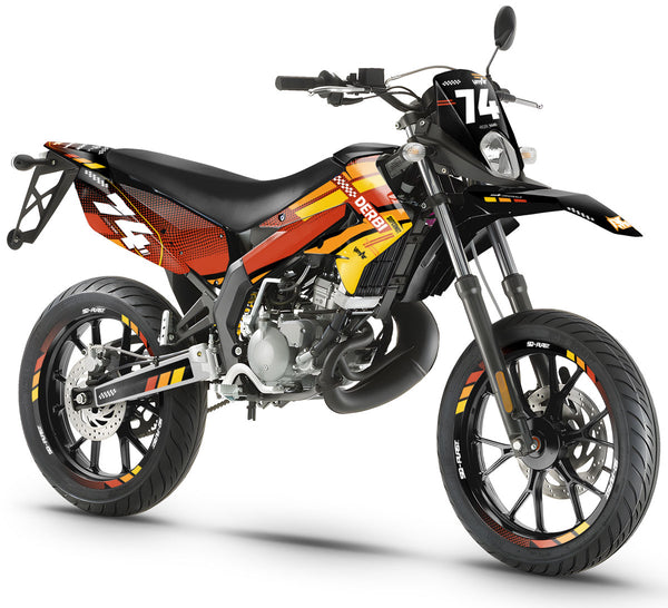 Orange Crew Graphic decals 50cc