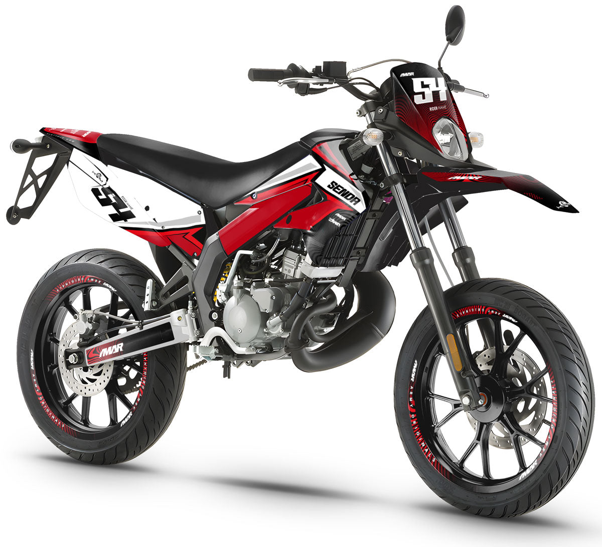 Kit pegatinas 50cc Derbi Senda xtreme 2011-2017 Orion