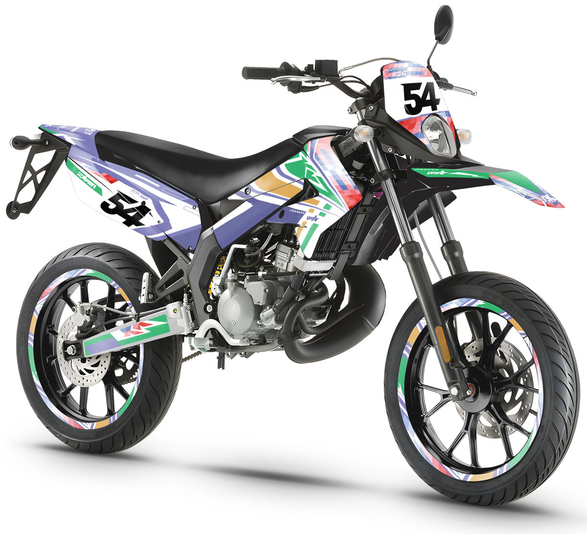 Kit pegatinas 50cc Derbi Senda xtreme 2011-2017 Pastel