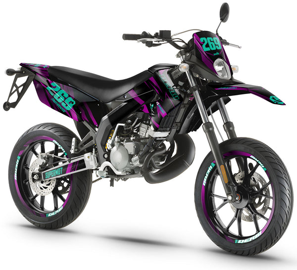 Kit déco 50cc Derbi Senda xtreme 2011-2017 Purple Rain