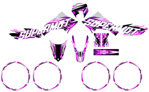 Kit déco Derbi Senda xtreme 50cc 2011-2017 Shaker | autocollants moto | personnalisation 50cc | armysctv