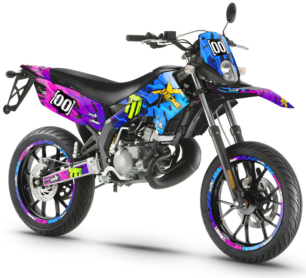 Deko-sett 50cc Derbi Senda xtreme 2011-2017 Sparkler