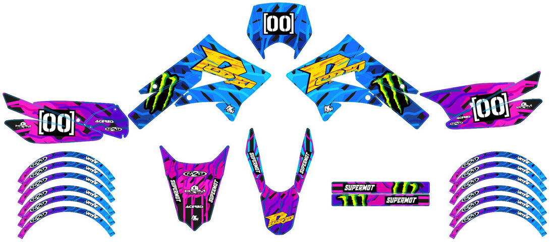 Kit déco 50cc Derbi Senda xtreme 2011-2017 Sparkler