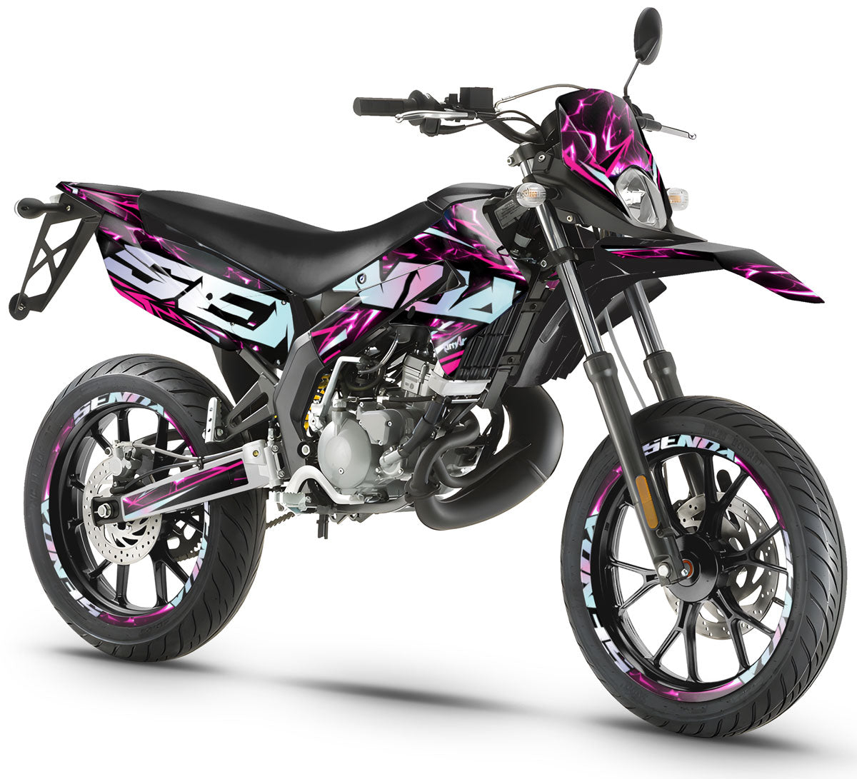 Kit pegatinas 50cc Derbi Senda xtreme 2011-2017 Wheelyz