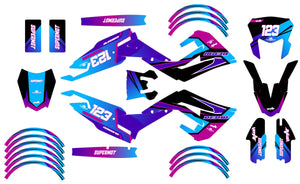 Derbi Senda Xtreme R 50cc 2018-2025 Graphics kit Artisse | motorcycle stickers | 50cc customization | armysctv