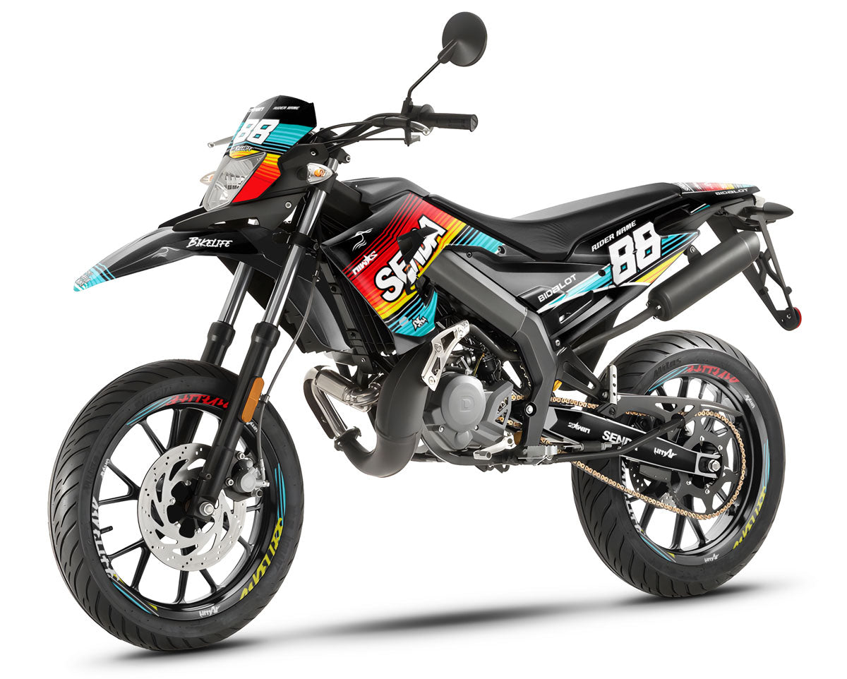 Kit pegatinas 50cc Derbi Senda x-treme 2018-2025 Army Bikelife