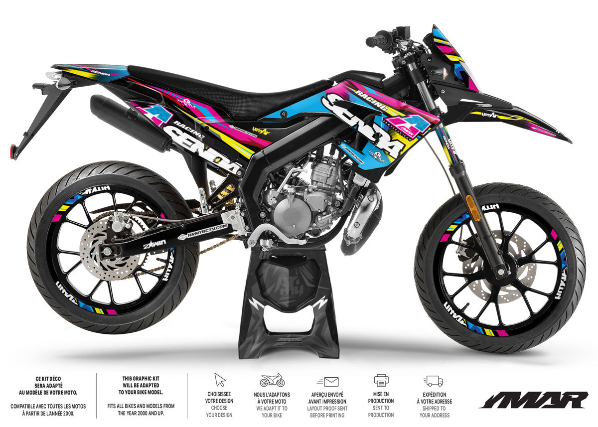 Kit déco 50cc Derbi Senda xtreme 2018-2025 Army CMYK