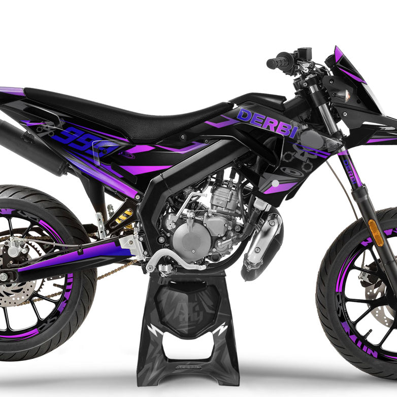Graphic kit 50cc 50cc Derbi Senda xtreme SM 2018-2024 Fet stil