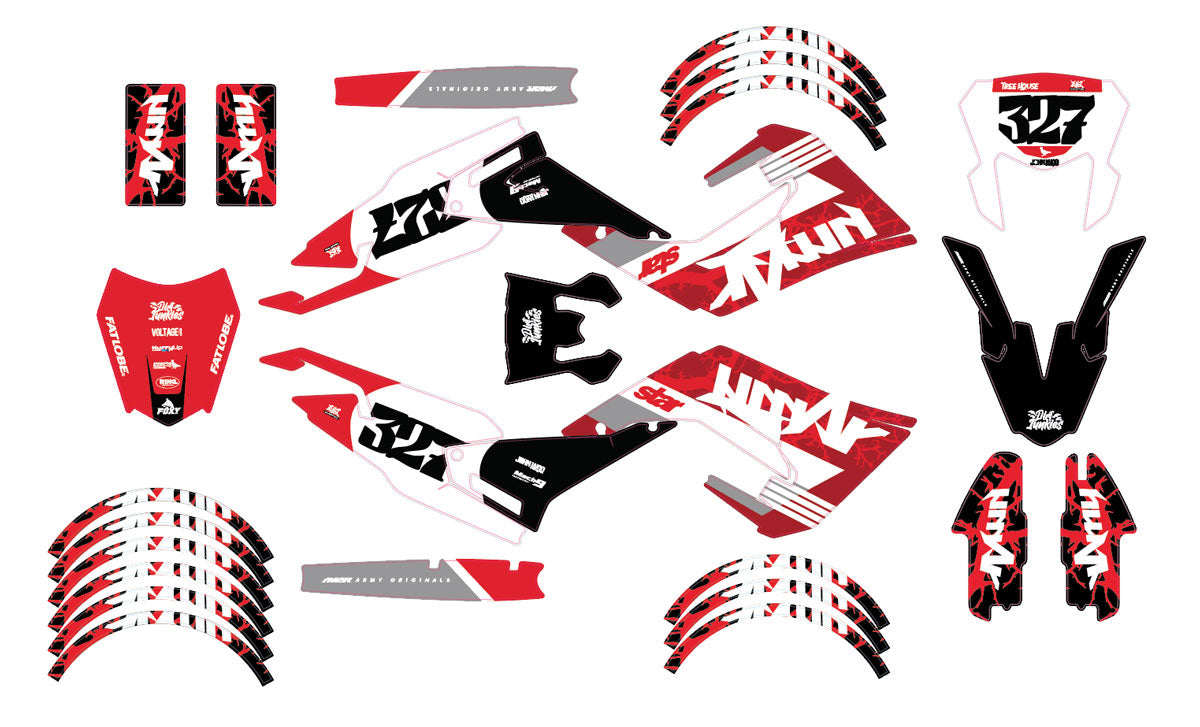 Kit pegatinas 50cc Derbi Senda xtreme 2018-2025 Treehouse