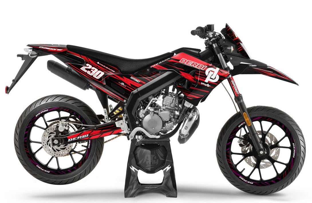 Kit déco 50cc Derbi Senda xtreme SM 2018-2025 D'or et de platine