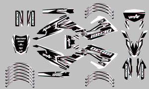 Kit déco Derbi Senda xtreme R 50cc 2018-2025 Glitch | autocollants moto | personnalisation 50cc | armysctv