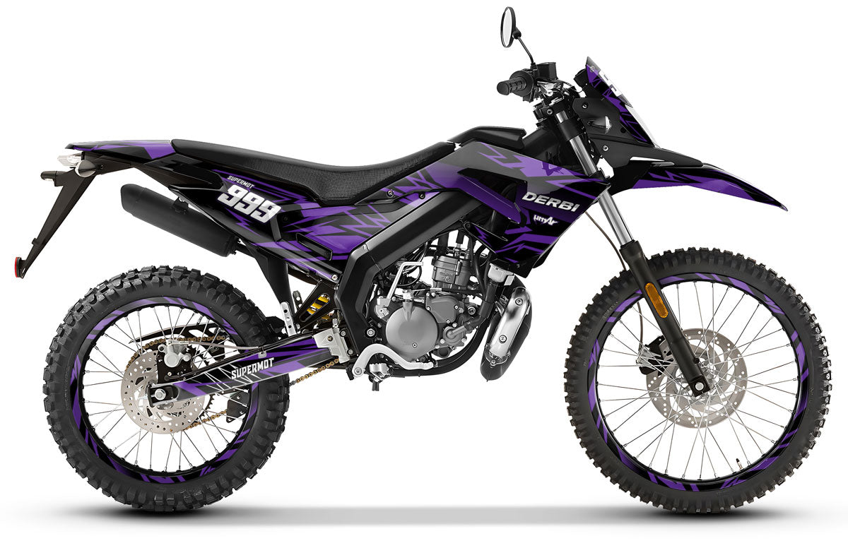 Kit déco Derbi Senda xtreme R 50cc 2018-2025 Huitième | autocollants moto | personnalisation 50cc | armysctv