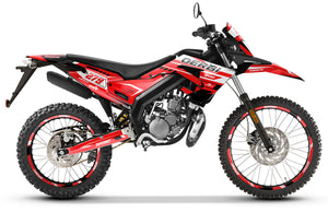Kit déco Derbi Senda xtreme R 50cc 2018-2025 Ninesky | autocollants moto | personnalisation 50cc | armysctv