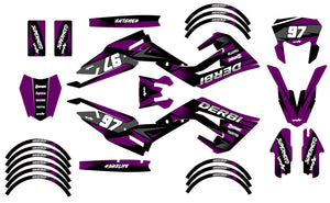 Kit déco Derbi Senda xtreme R 50cc 2018-2025 Redfast | autocollants moto | personnalisation 50cc | armysctv