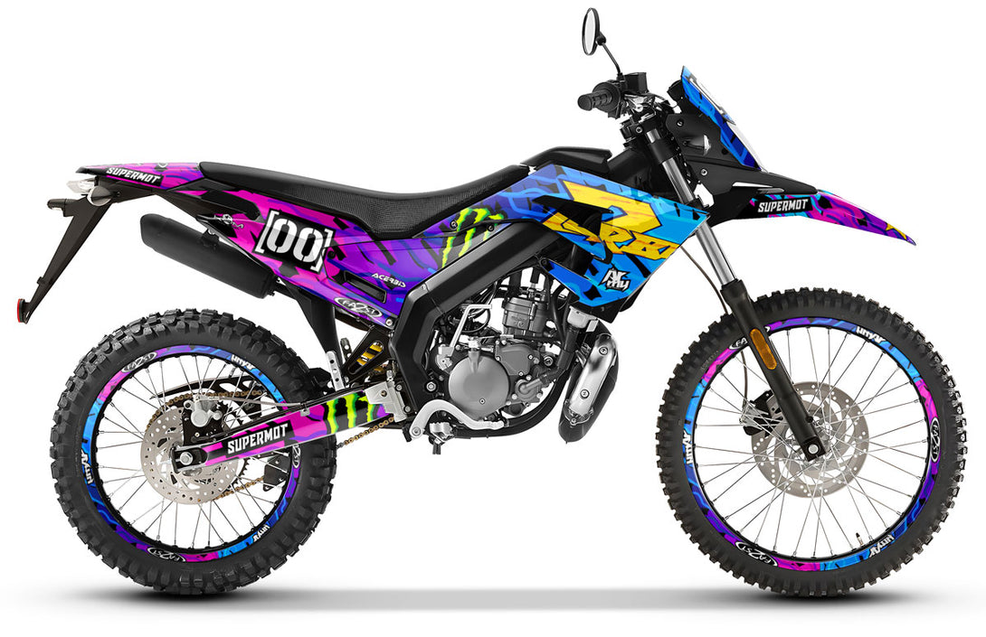 Kit déco 50cc Derbi Senda xtreme R 2018-2025 Sparkler