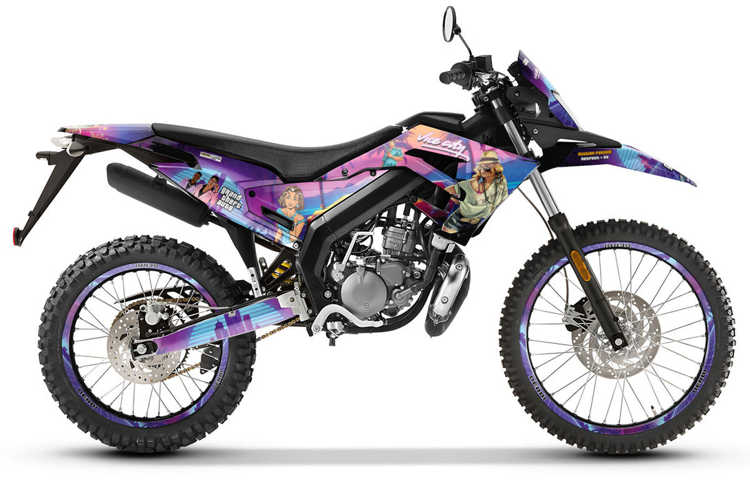 Kit déco 50cc Derbi Senda xtreme R 2018-2025 Vice City