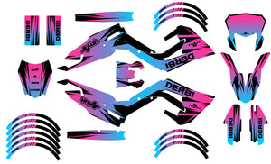 Derbi Senda Xtreme R 50cc 2018-2025 Graphics kit X-Fast | motorcycle stickers | 50cc customization | armysctv