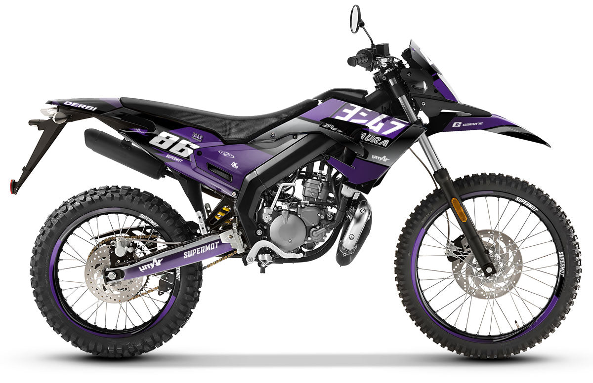 Kit déco Derbi Senda xtreme R 50cc 2018-2025 Yoshi | autocollants moto | personnalisation 50cc | armysctv