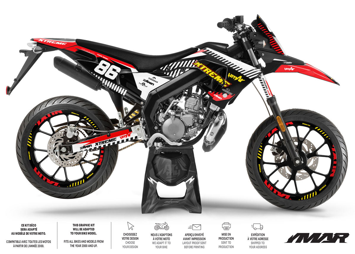 Kit pegatinas 50cc Derbi Senda x-treme 2018-2025 Geico
