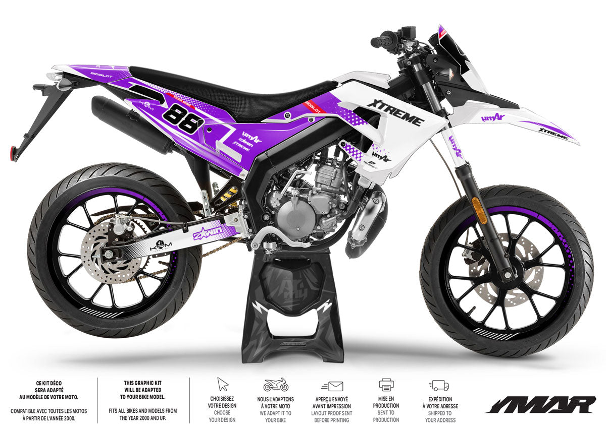 Kit pegatinas 50cc Derbi Senda x-treme 2018-2025 Army Ghost