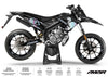 Deko-sett 50cc Derbi Senda x-treme 2018-2025 Grenz
