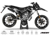 Deko-sett 50cc Derbi Senda x-treme 2018-2025 Grenz