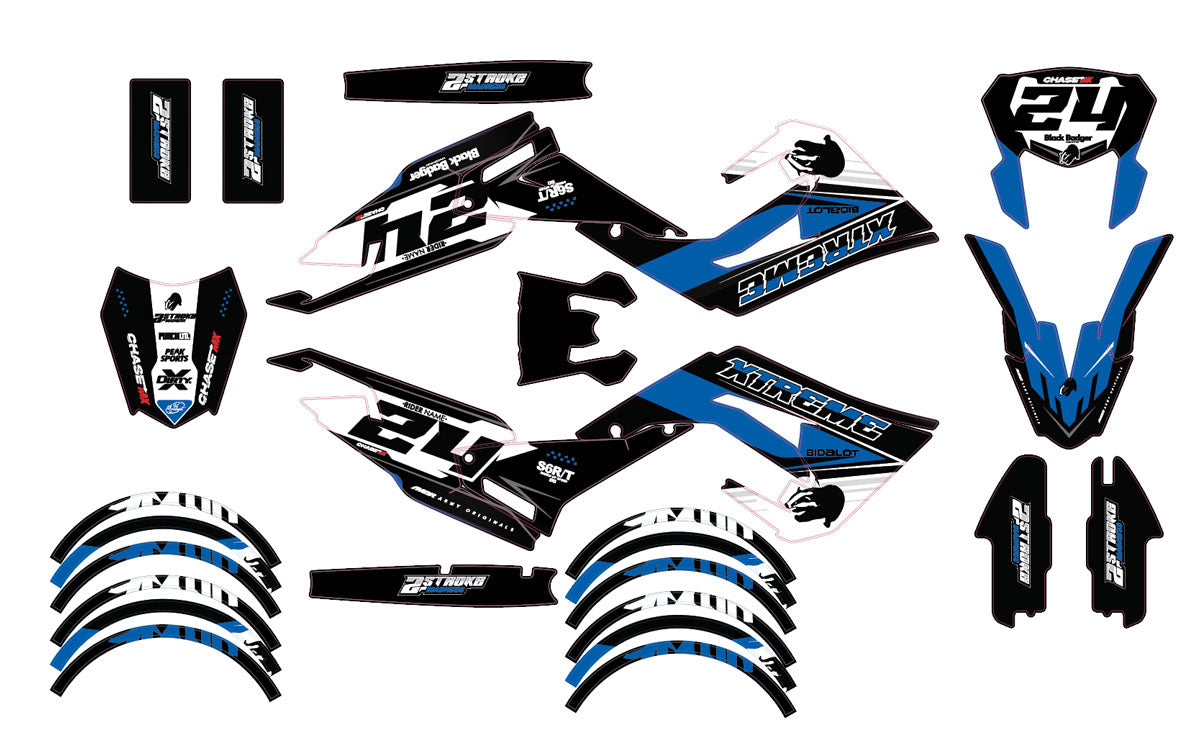 Kit pegatinas 50cc Derbi Senda xtreme 2018-2025 Madness
