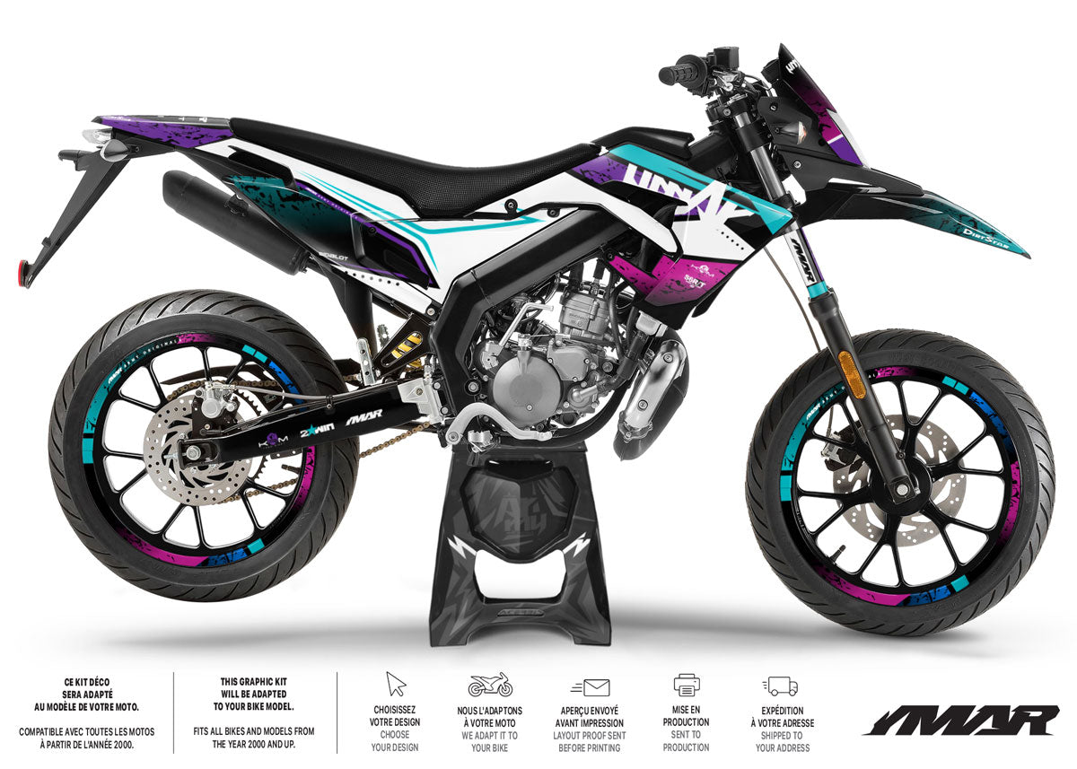 50cc Graphics kit Derbi Senda x-treme 2018-2025 MX Star