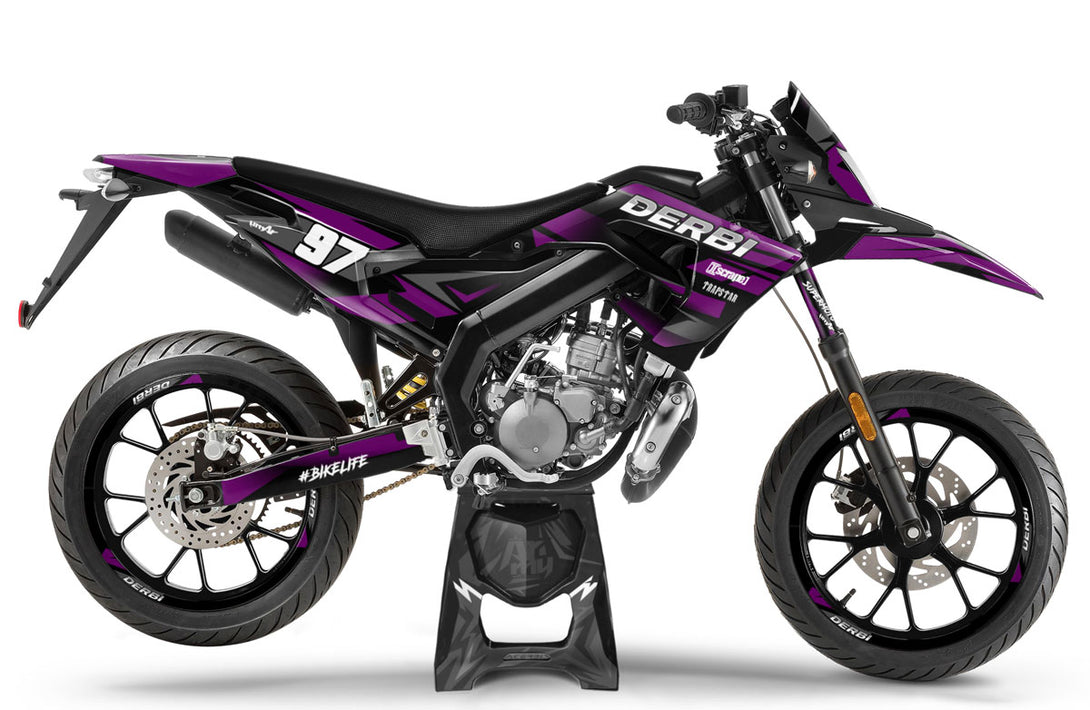 Kit déco 50cc Derbi Senda xtreme SM 2018-2025 Army Redfast