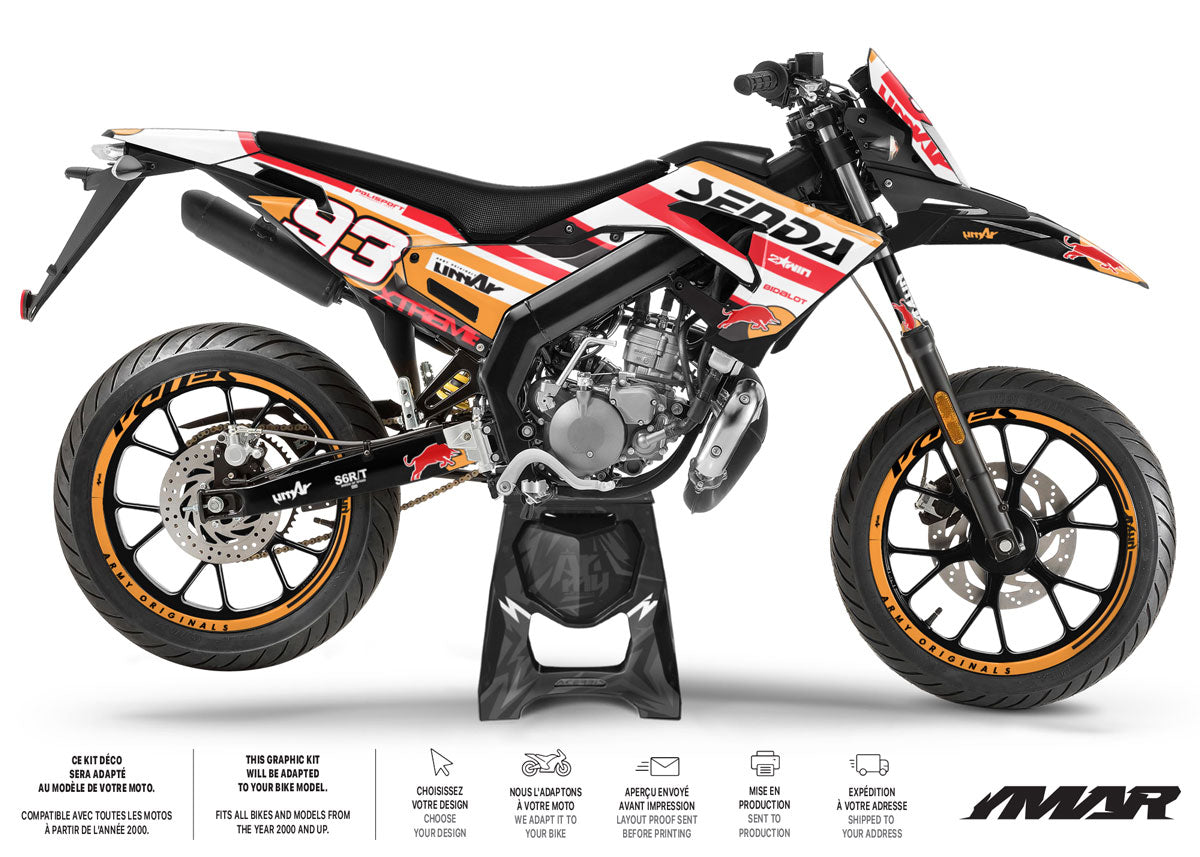Kit pegatinas 50cc Derbi Senda xtreme 2018-2025 Repsol Racing