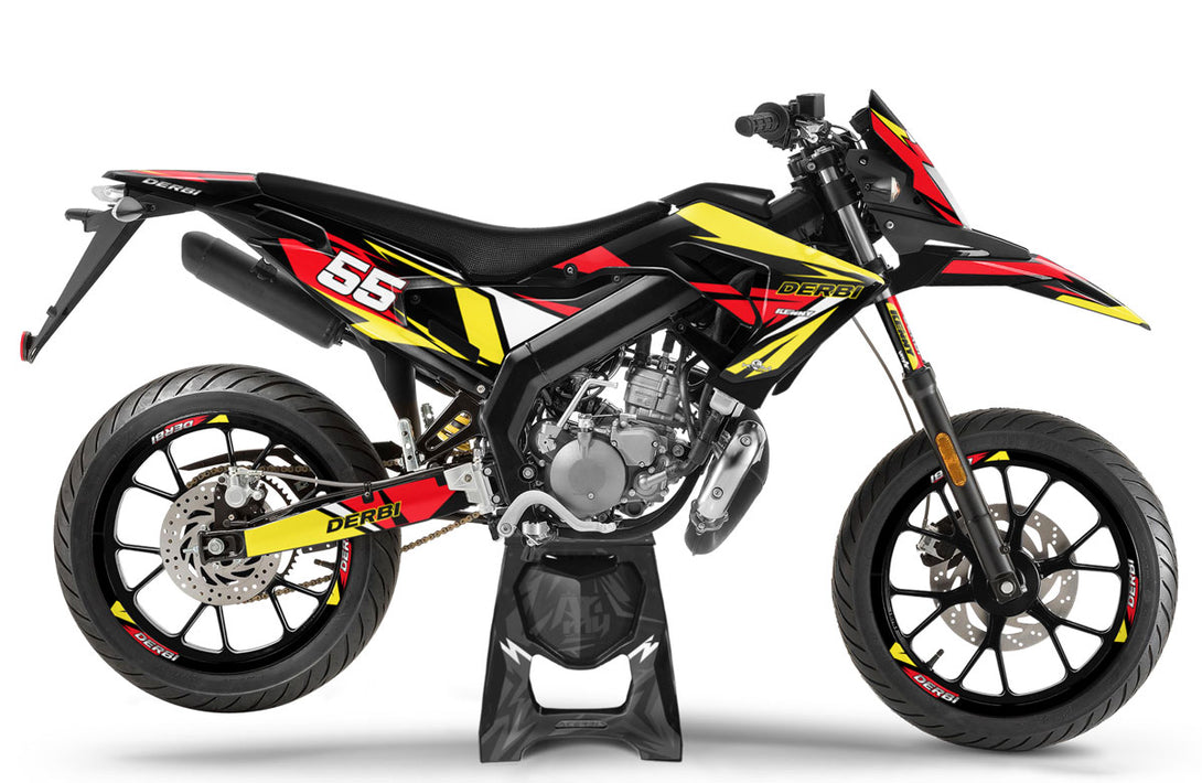 Kit déco 50cc Derbi Senda xtreme SM 2018-2025 Army Stream