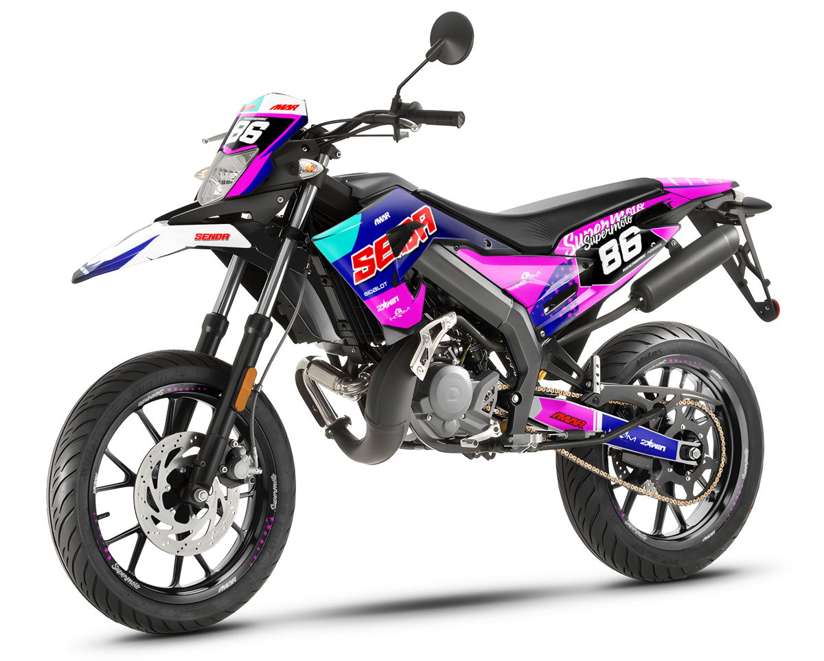 Kit pegatinas 50cc Derbi Senda x-treme 2018-2025 diseño Troy