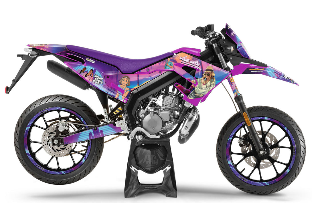 Kit déco 50cc Derbi Senda xtreme SM 2018-2025 Vice City