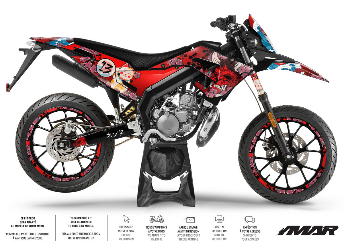 Kit pegatinas 50cc Derbi Senda x-treme 2018-2025 Army Arigato