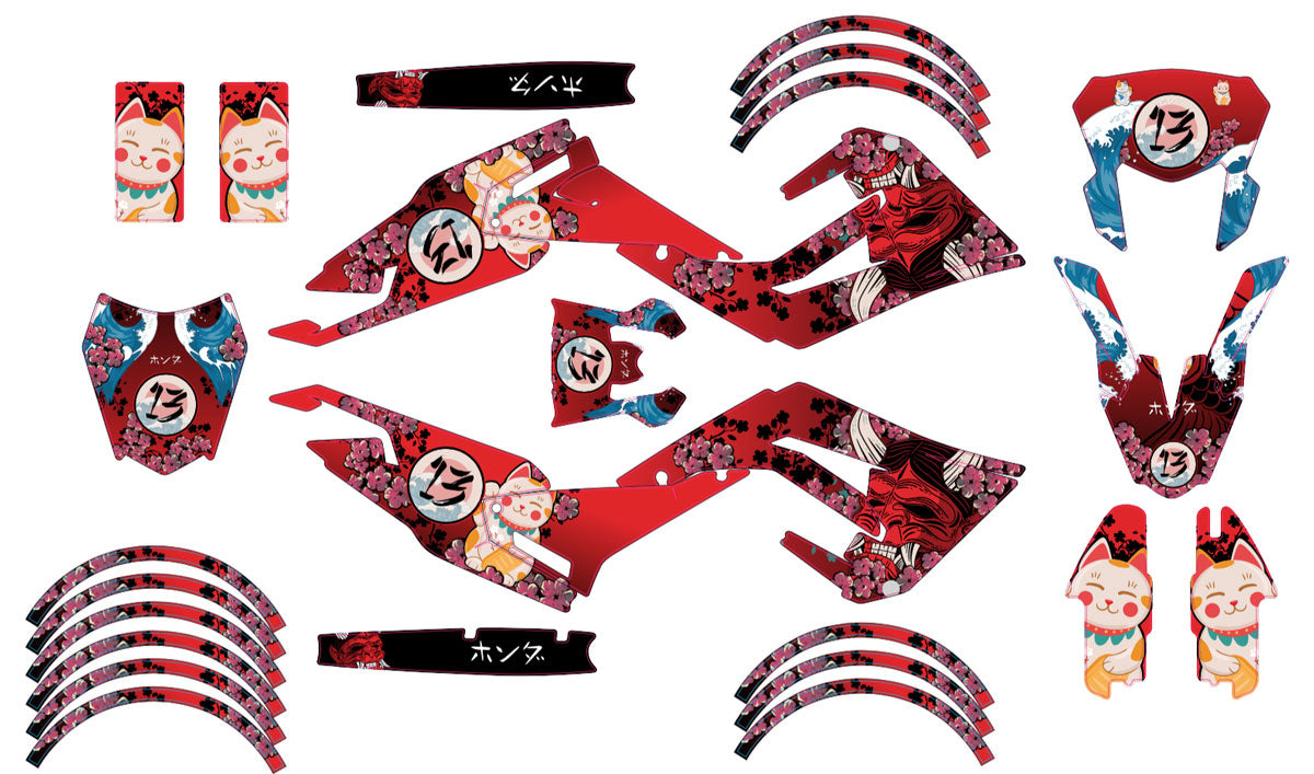 Kit pegatinas 50cc Derbi Senda x-treme 2018-2025 Army Arigato