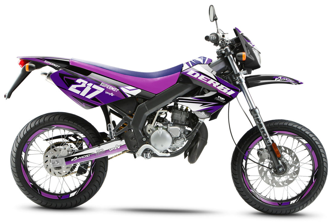 Kit déco 50cc Derbi Senda xtreme 2006-2010 Lilaks