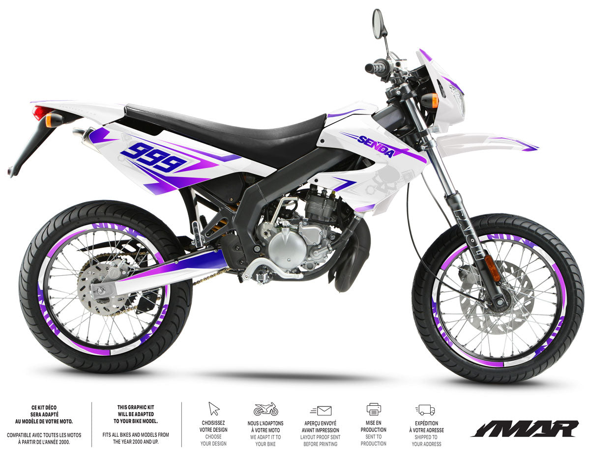 Kit déco 50cc Derbi Senda xtreme 2006-2010 Cold