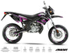 Kit pegatinas 50cc Derbi Senda xtreme 2006-2010 Arte sobre moto supermotard con diseño elegante.