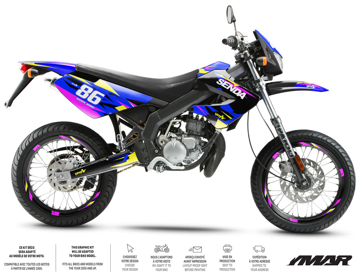 Kit pegatinas 50cc Derbi Senda xtreme 2006-2010 Army Tacker