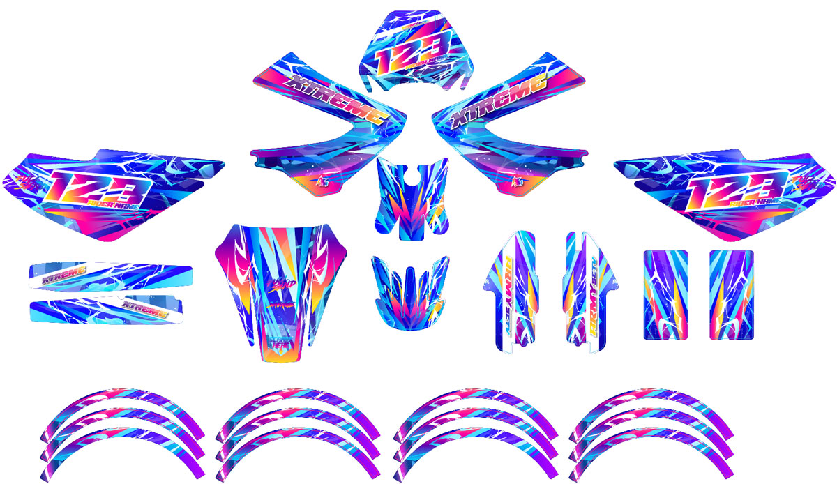 Kit déco 50cc Derbi Senda xtreme 2006-2010 Ultravector